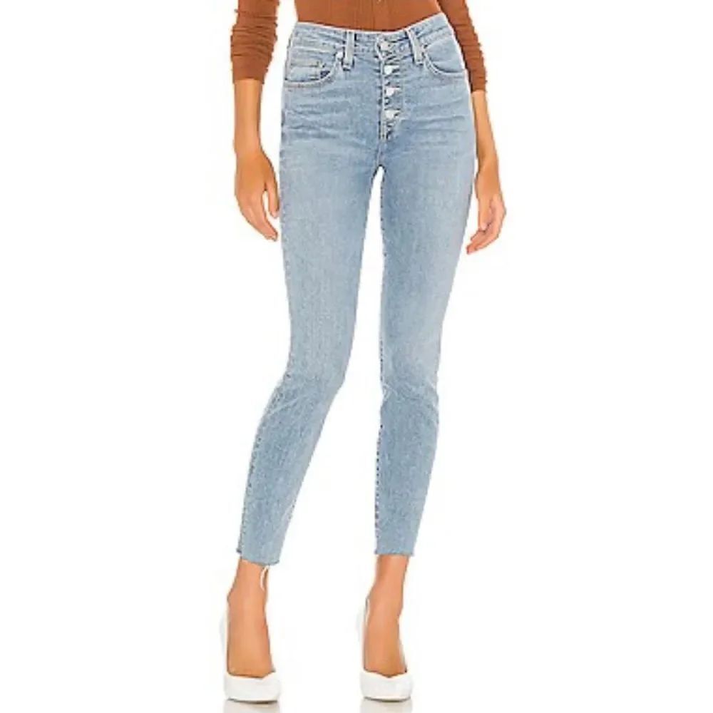 Lovers + Friends Mason Hi-rise Skinny Exposed Button Fly Jeans 25